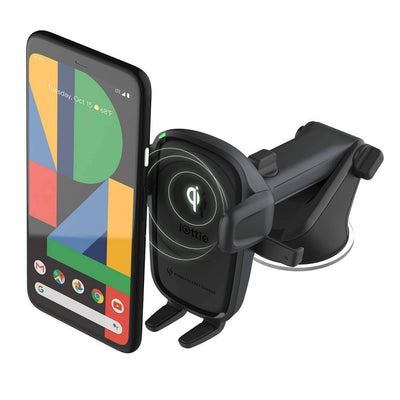 Easy One Touch Wireless 2 Car & Desk Mount with 10W Qi Wireless Charging Mount