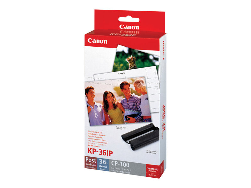 Canon KP-36IP Ink Cartridge, Combo Pack, Color/Paper