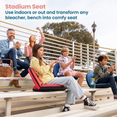 Spectator Adjustable Floor Chair, Stadium Seat, Red