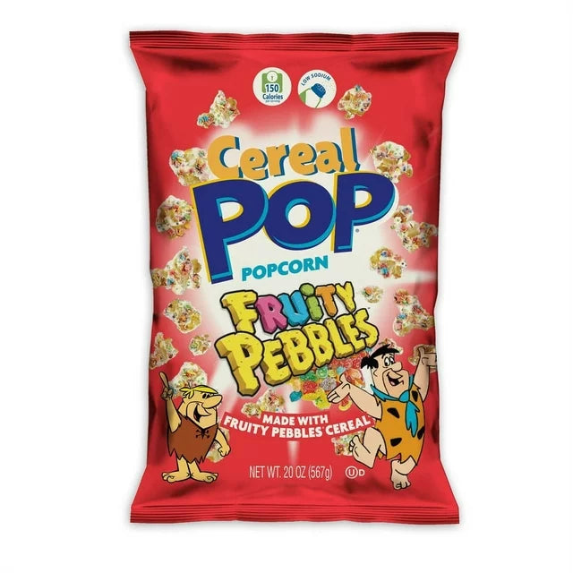 Cereal Pop Fruity Pebbles Popcorn, 5.25 oz., Best by 03/24
