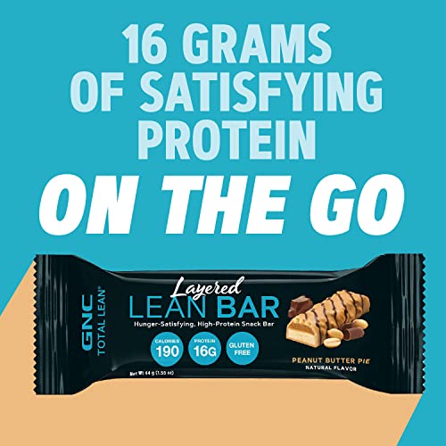 GNC Total Lean Layered Lean Protein Bar, 9 Pack, Exp: 6/30/23