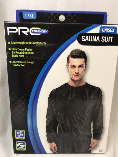 PROSTRENGTH Unisex Sauna Suit, L/XL, Black
