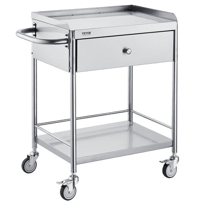 2 Layers Stainless Steel Cart