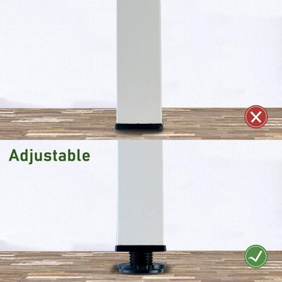 Adjustable Metal Desk Legs, 27.5"