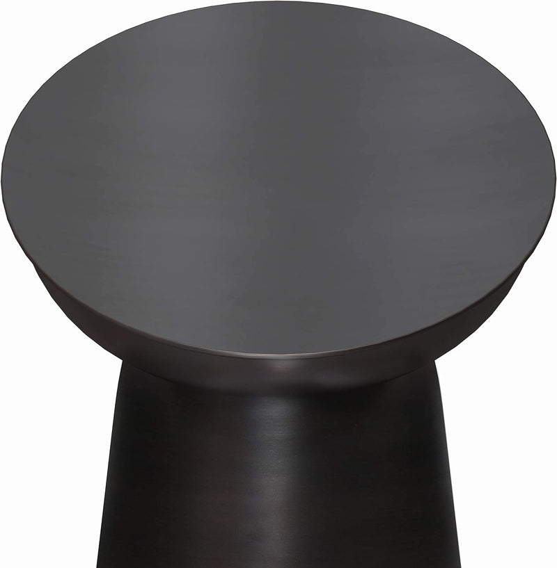 Modern Industrial 17 inch Wide Metal Accent Side Table