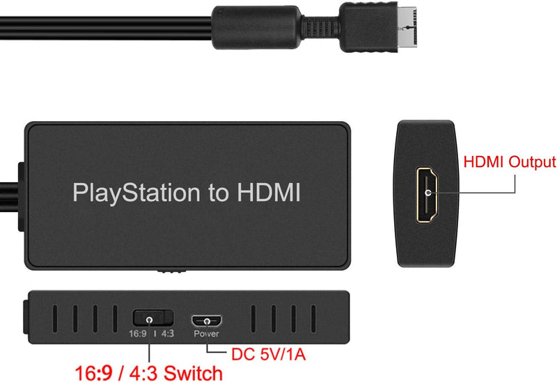 Azduou PS2 to HDMI Adapter