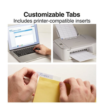 Staples Big Tab Insertable Paper Dividers 5-Tab Clear