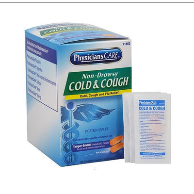 PhysiciansCare Cold & Cough Tablets, 50 Packs/Box