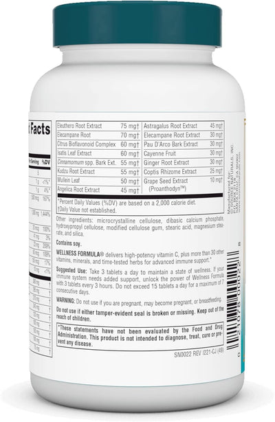 Wellness Formula Bio-Aligned Vitamins & Herbal Defense - 90 Tablets