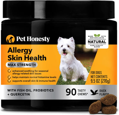 Allergy Skin Health Dog Supplement, Best By: 2/2023
