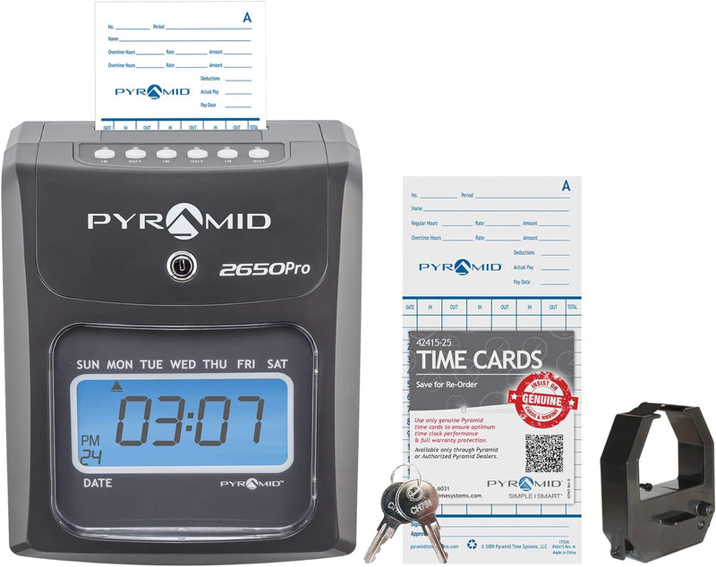 Pyramid Auto Aligning Time Clock