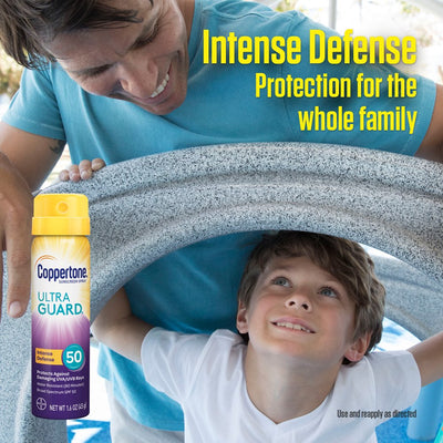 Ultra Guard Sunscreen Spray SPF 50, 1.6 oz Travel Size