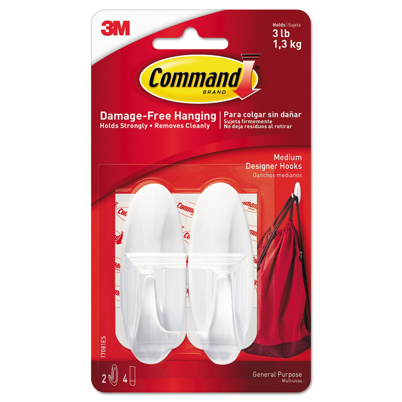 Command Strip Hooks With Command Adhesive