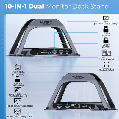 Laptop Docking Station For Dual Monitor