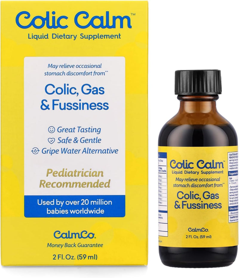 Colic Calm Gripe Water, Colic & Infant Gas Relief Drops, 2 Ounce