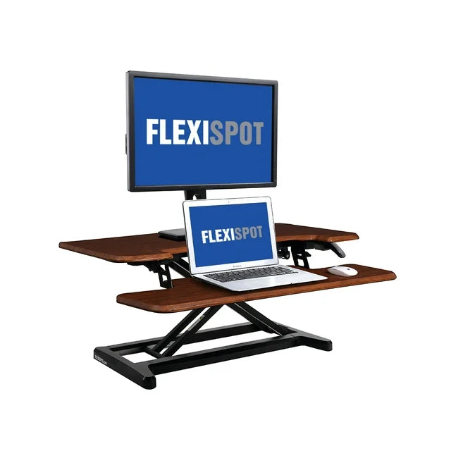 Stand Up Desk Converter -35" Riser with Deep Keyboard Tray