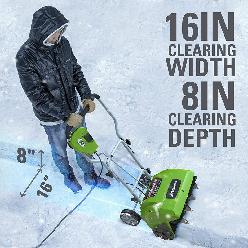 10 Amp 16-Inch Corded Electric Snow Blower