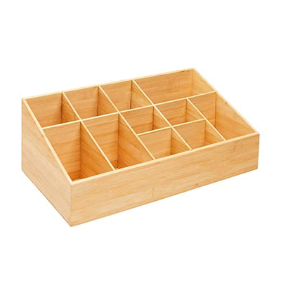 Bamboo 11-Compartment Condiment Caddie