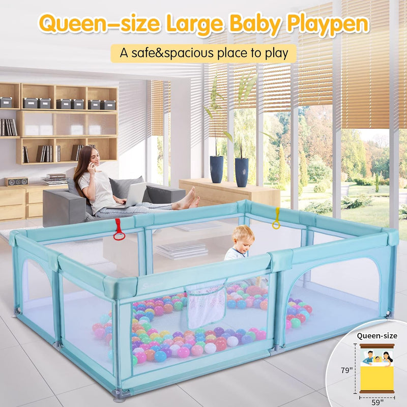 Baby Playpen Extra Large for Babies/Toddlers 79&