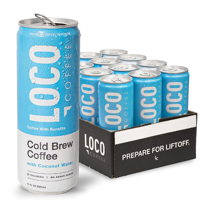 Cold Brew Coffee With Coconut Water, 12/Pack, Best By: 6/13/23