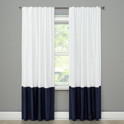 Project 62 Block Curtain Panels 84x50 - Oxford Blue