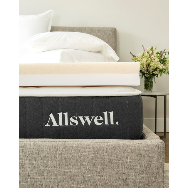 Allswell 4" Memory Foam Mattress Topper Infused with Copper Gel, Twin