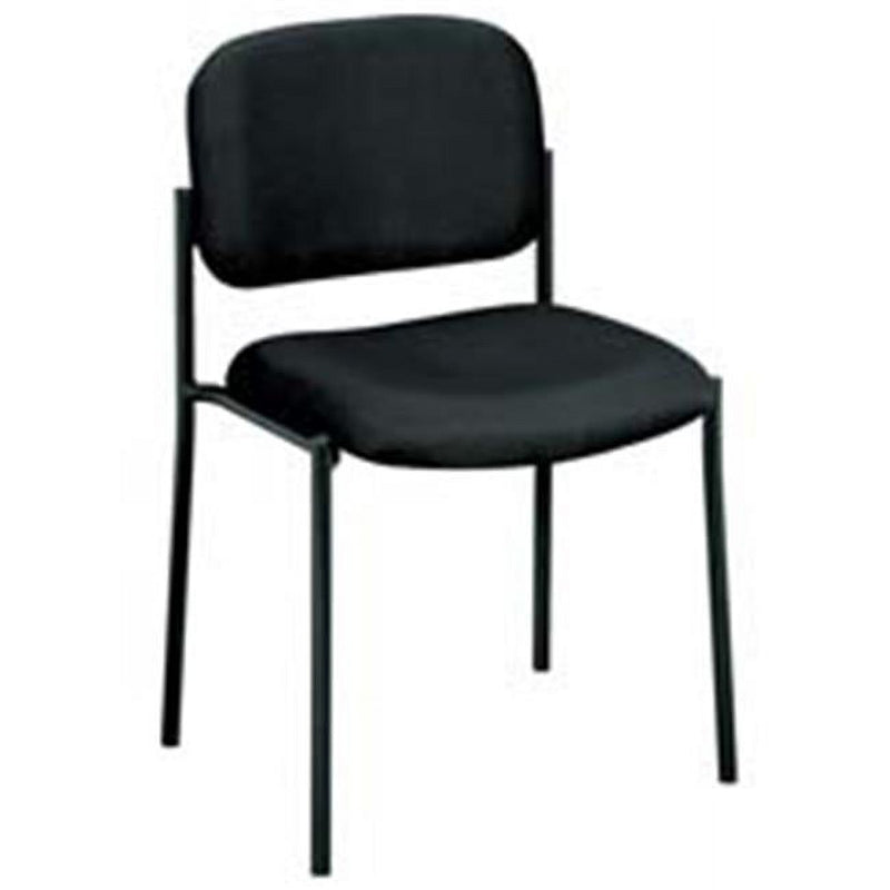 Armless Guest Chair- 21-.25in.x21in.x32-.75in.- Black