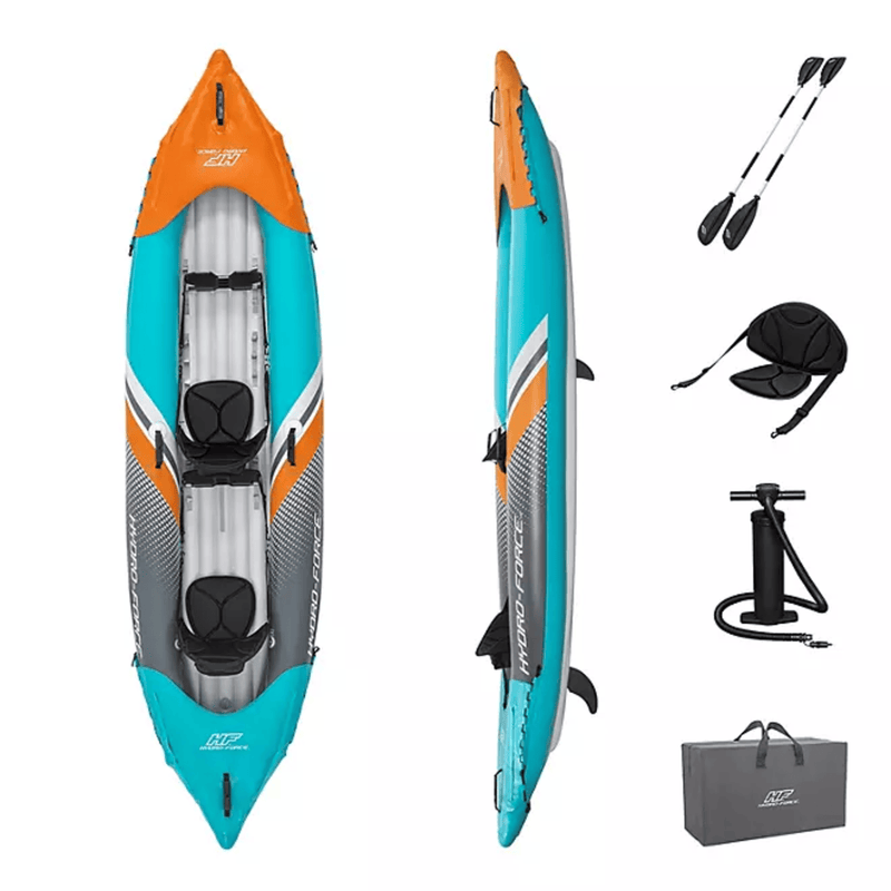 Hydro-Force Surge Elite X2 Inflatable Two-Person Kayak, 12&