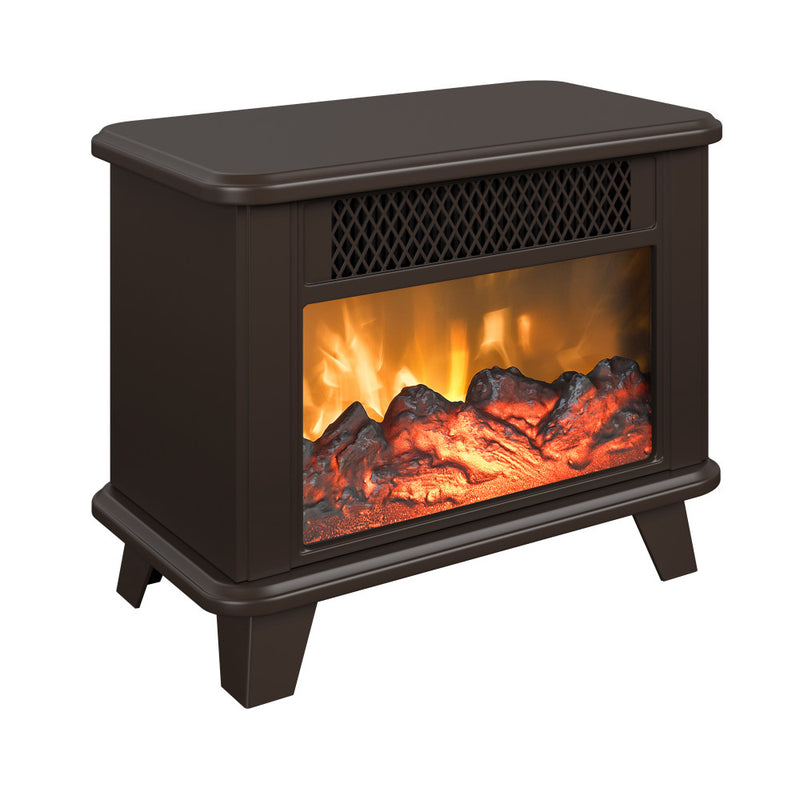 ChimneyFree Electric Fireplace Personal Space Heater, Bronze