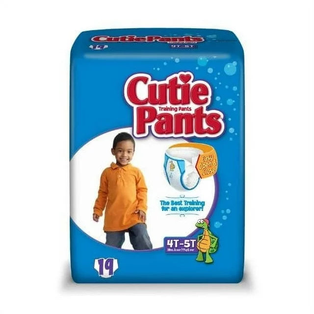 Cuties Training Pants for Boys, Size 4T-5T, 19 Count