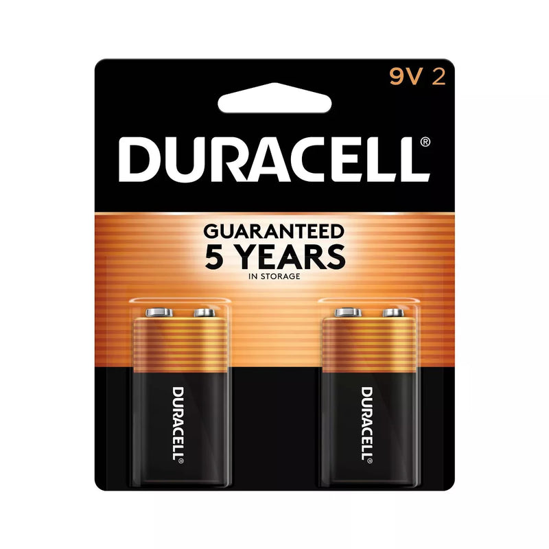 Duracell Coppertop 9V Batteries - Alkaline Battery