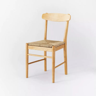 Logan Wood Dining Chair with Woven Seat