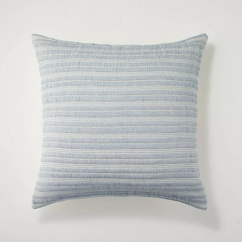 Alternating Stripe Matelassé Pillow Sham