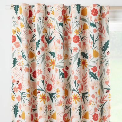 84" In the Garden Full Printed Blackout Kids' Curtain Panel