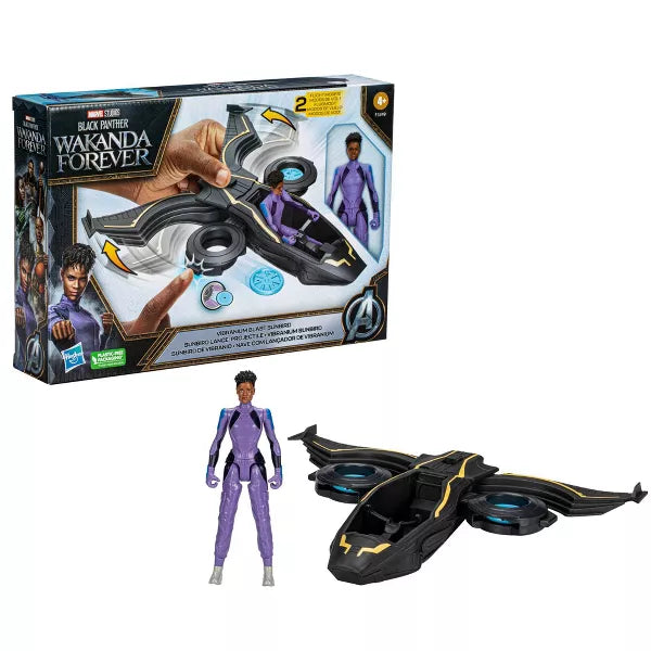 Black Panther Wakanda Forever Vibranium Blast Sunbird Jet with Shuri