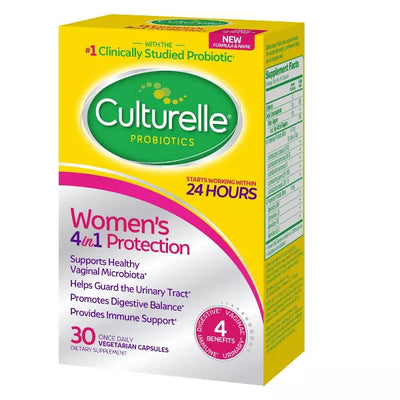 Culturelle Women's 4 in 1 Protection for Vaginal, Digestive and Immune Health - 30ct