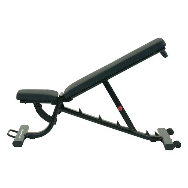 Adjustable Flat Incline Decline Workout Bench, Black