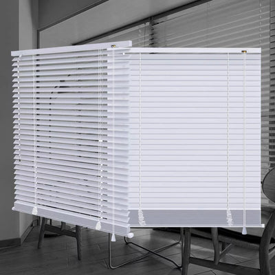 Corded Light Filtering Venetian Slat Mini Window Blinds 22"W x 64"H