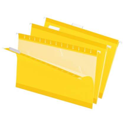 Recycled Hanging Folder - 8 1/2" x 14" - Yellow