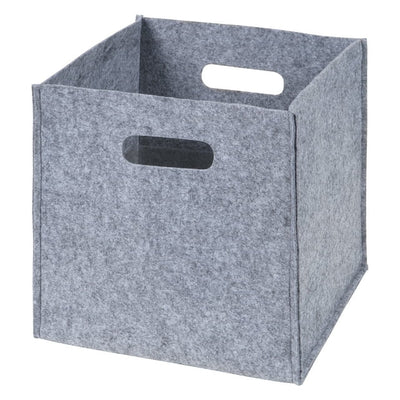 Gray Felt Storage Cube