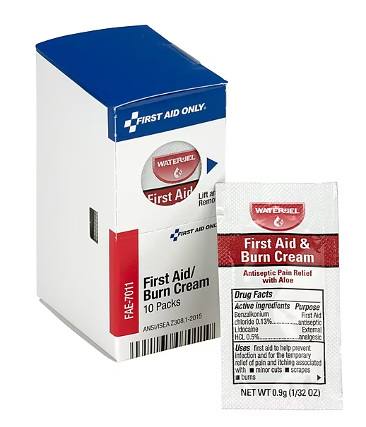 SmartCompliance First Aid Burn Cream, 10/Pack