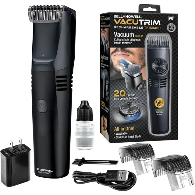 Rechargeable Vacuum Hair Trimmer