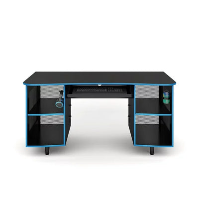 60" Laminate Computer Desk, Black