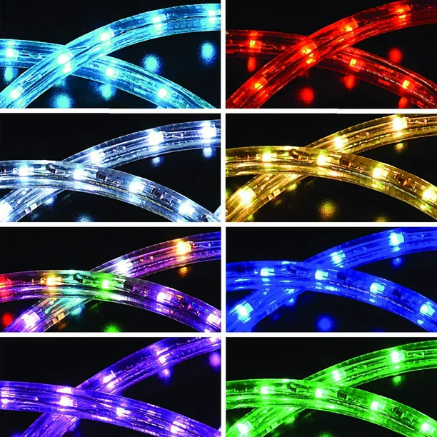 Sterno Home 12ft LED Neon Rope Lights, 8 Color, Indoor Outdoor Lighting