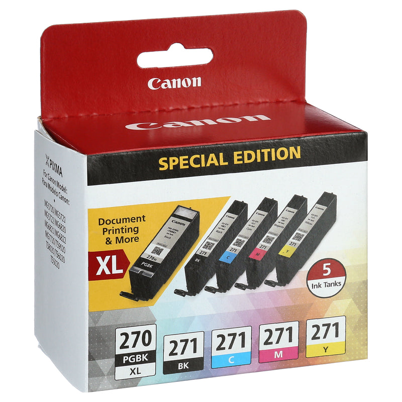 Canon PGI 270 XL/CLI 271 5 Pack, Missing 271 Black