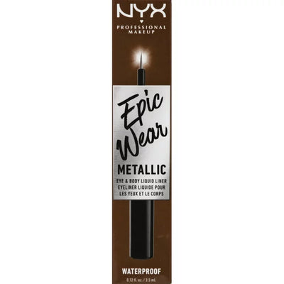 NYX Professional Makeup, Brown Metal Liquid Liner