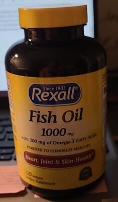 Omega-3 Fish Oil 1000 Mg Softgels, 120ct