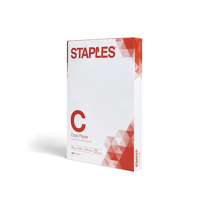 Staples 50% Recycled 11" x 17" Multipurpose Paper