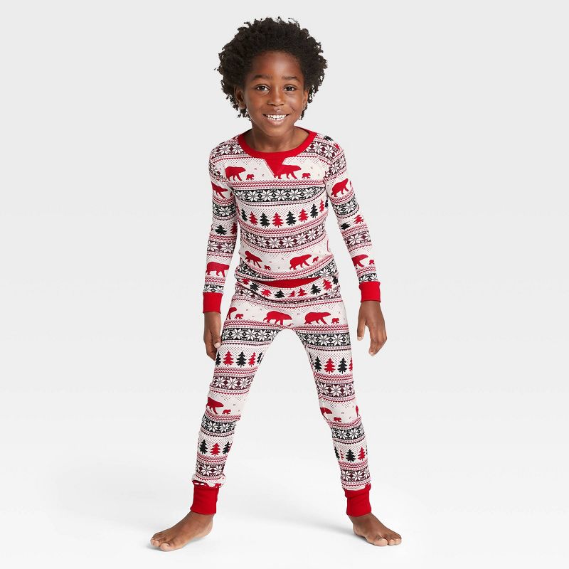 Toddler Holiday Fair Isle Print Pajama Set, 3T