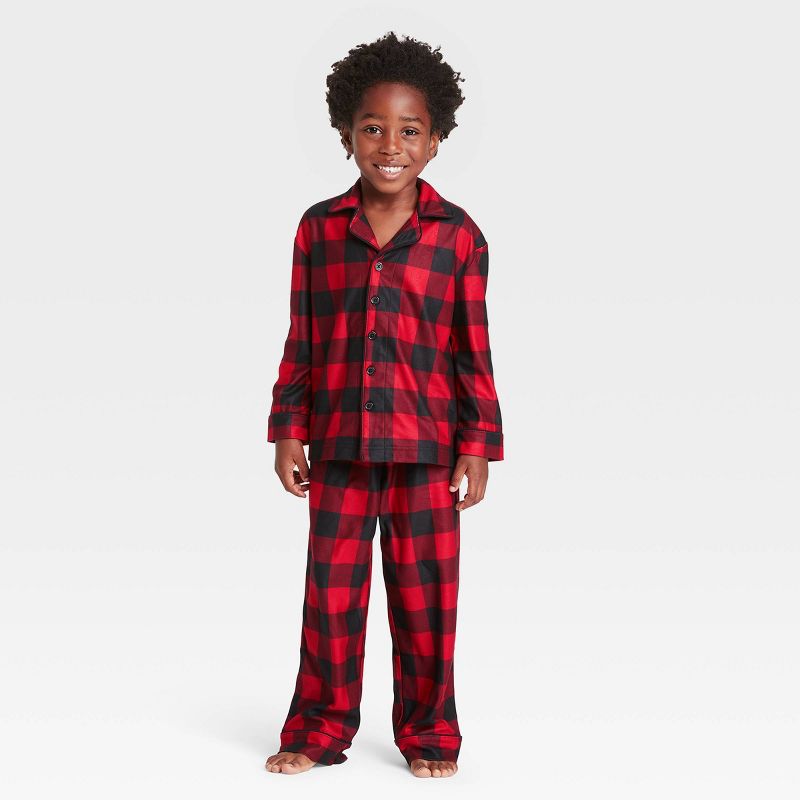 Toddler Buffalo Check Flannel Pajama Set, 2T